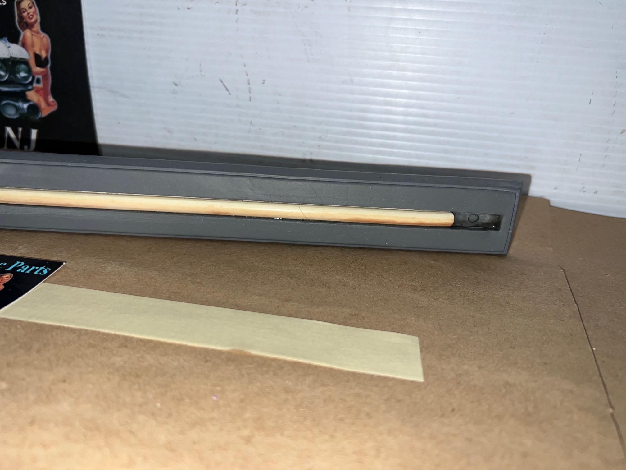 OEM 1974 1975 1976 1977 1978 Cadillac Eldorado 1974 1975 1976 Deville Calais Fleetwood UPPER FRONT BUMPER CENTER BAR IMPACT STRIP CUSHION PAD # 1603549 - Image 5