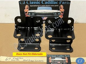 RESTORED 1967 Cadillac Deville Fleetwood Calais Commercial Chassis HOOD HINGE MOUNTING BRACKETS (LEFT & RIGHT) #1483120/#1483119/#1489476