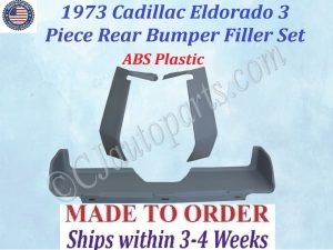 NEW 1973 Cadillac Eldorado Rear Bumper Filler Set (3-Piece Fillers)