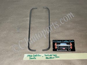 OEM 1966 Cadillac Deville Fleetwood Calais Eldorado TAIL LIGHT LENS ESCUTCHEON TRIM MOLDING