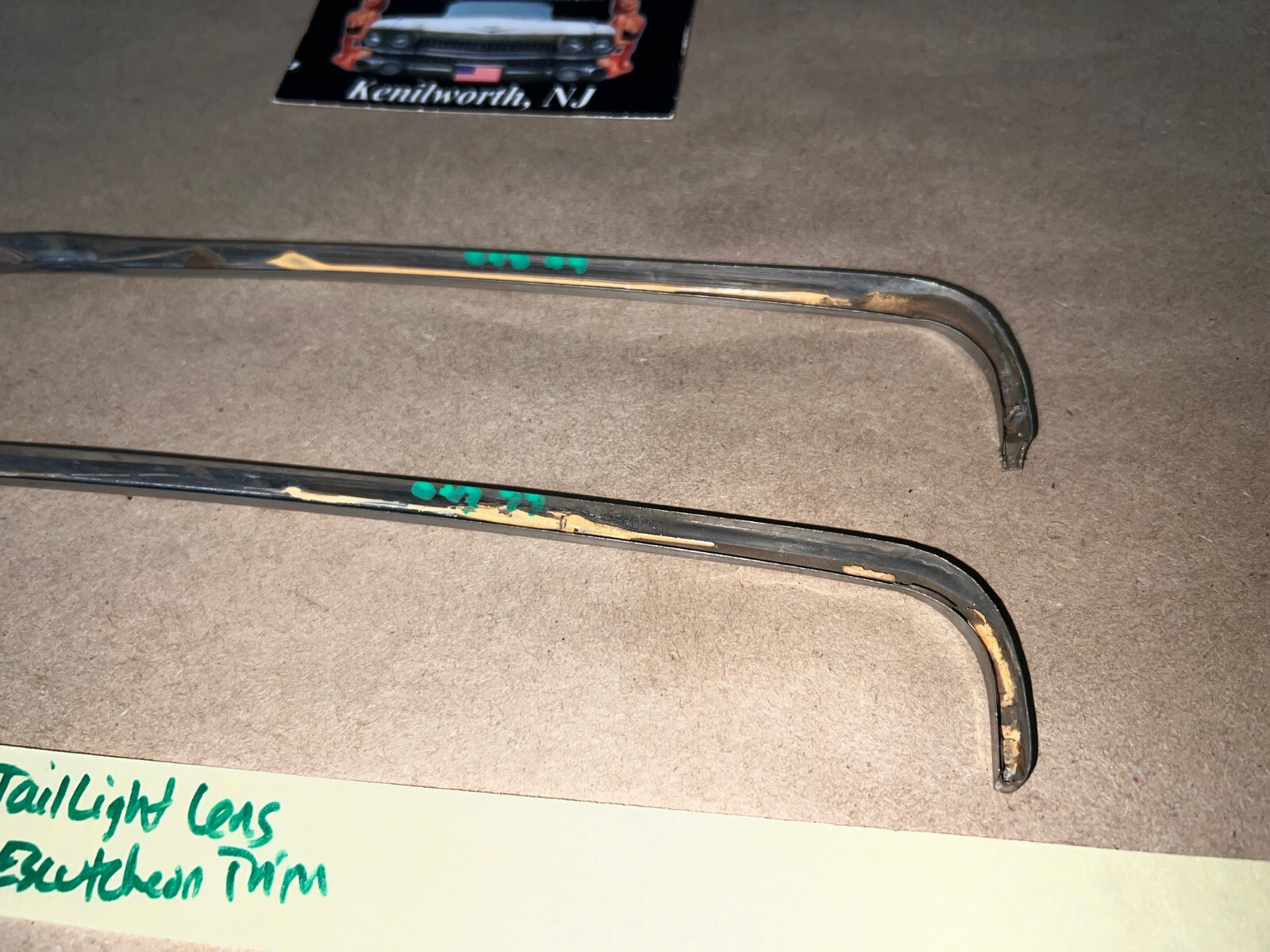 OEM 1966 Cadillac Deville Fleetwood Calais Eldorado TAIL LIGHT LENS ESCUTCHEON TRIM MOLDING - Image 12