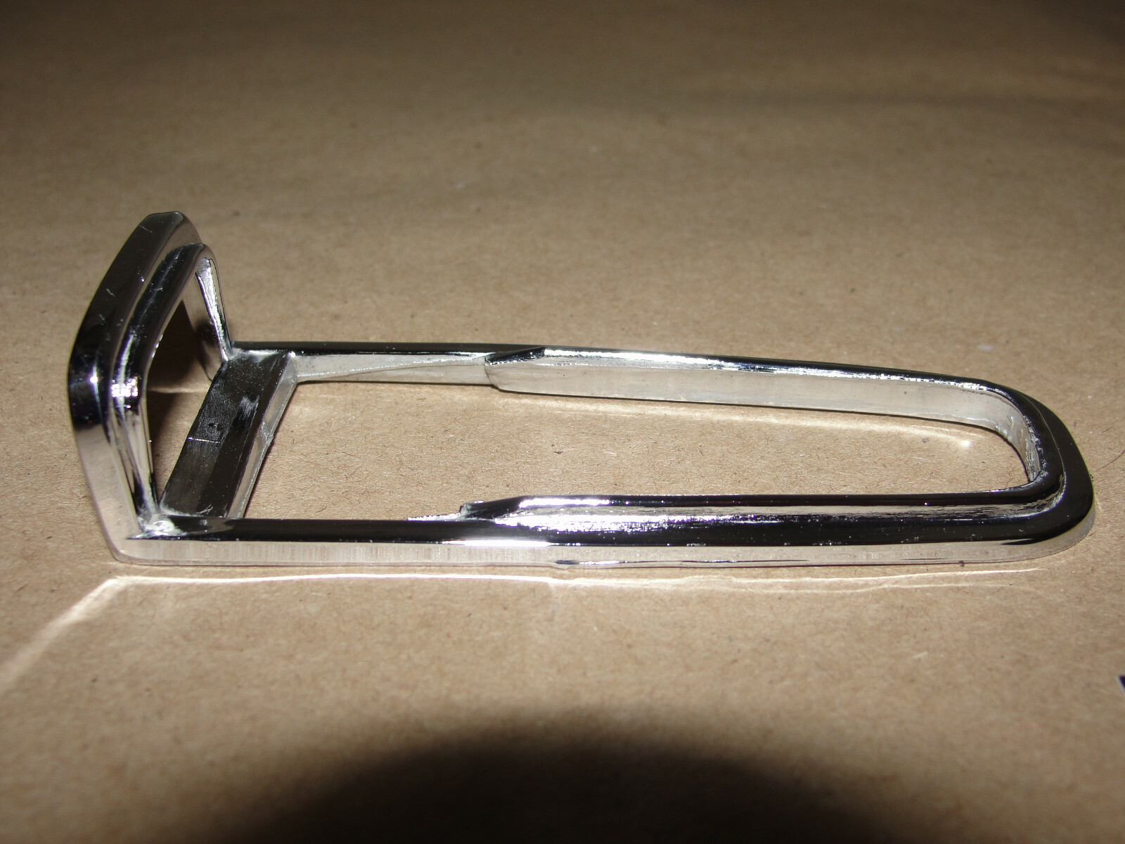 OEM 1971 1972 1973 1974 Cadillac Deville Calais Fleetwood LEFT TOP FENDER TURN SIGNAL INDICATOR CHROME TRIM BEZEL - Image 4