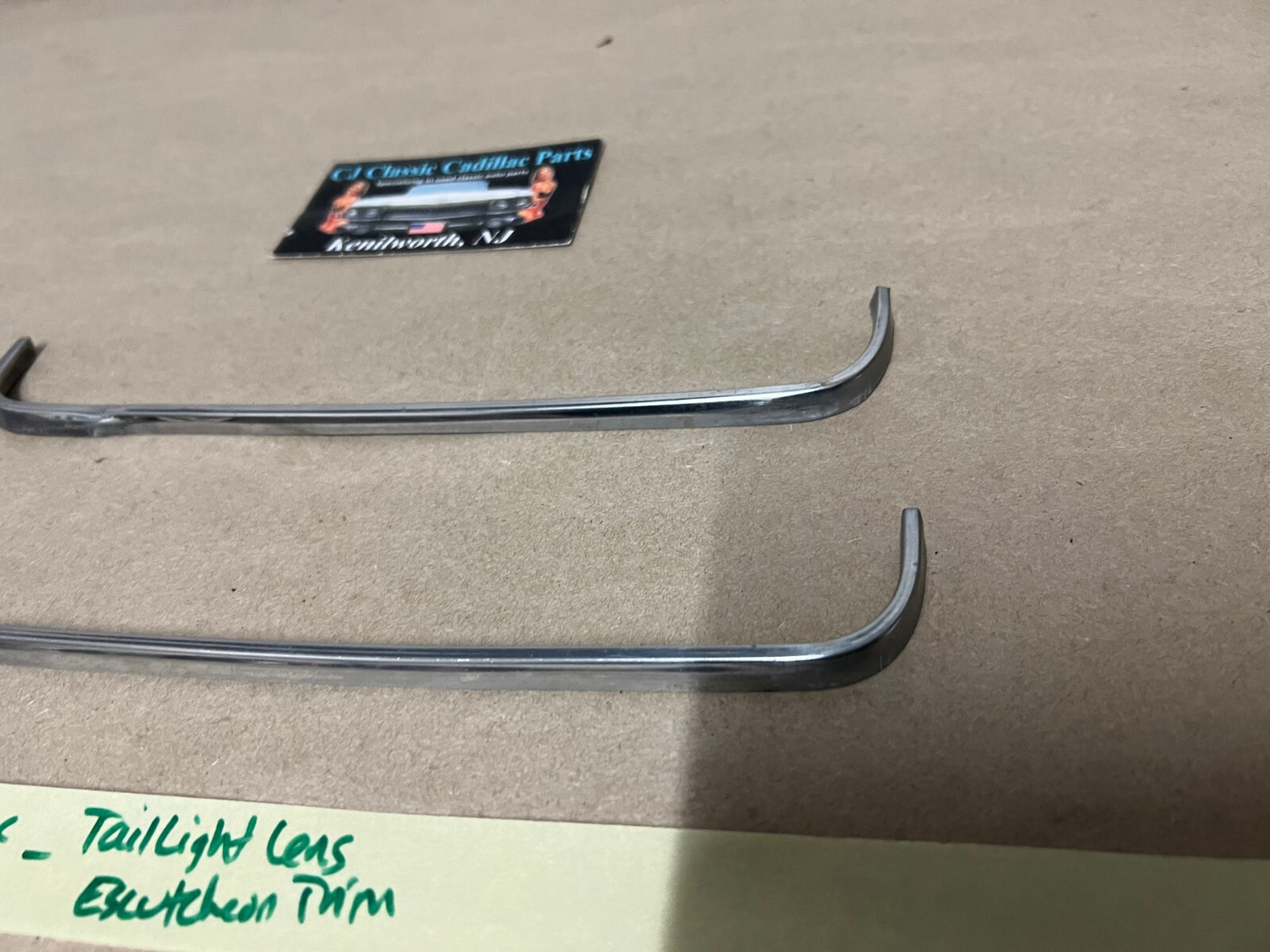 OEM 1966 Cadillac Deville Fleetwood Calais Eldorado TAIL LIGHT LENS ESCUTCHEON TRIM MOLDING - Image 7