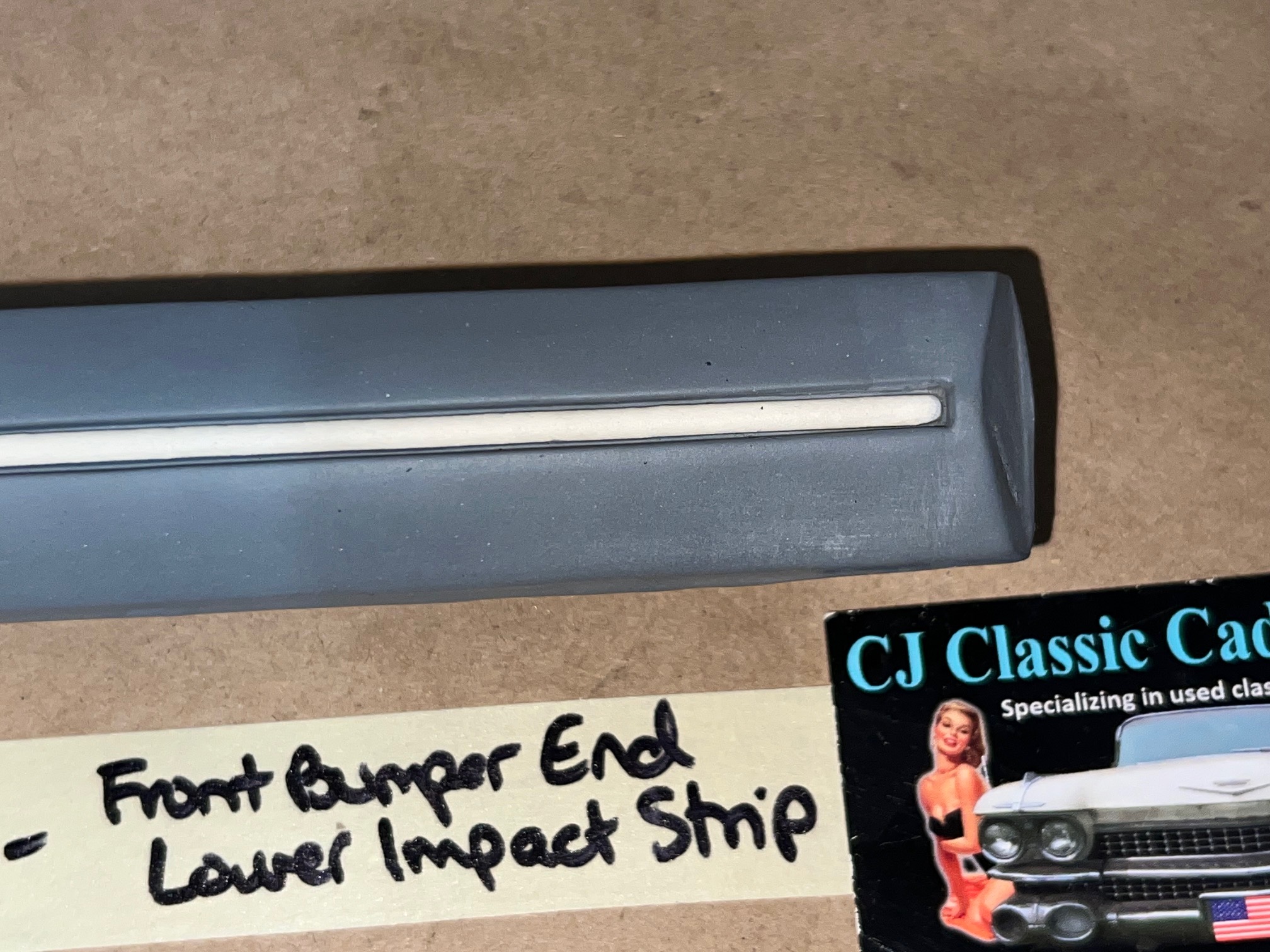 OEM 1975 1976 1977 1978 CADILLAC ELDORADO FRONT BUMPER END LOWER IMPACT STRIP CUSHION #1605345 RIGHT OR LEFT SIDE - Image 10