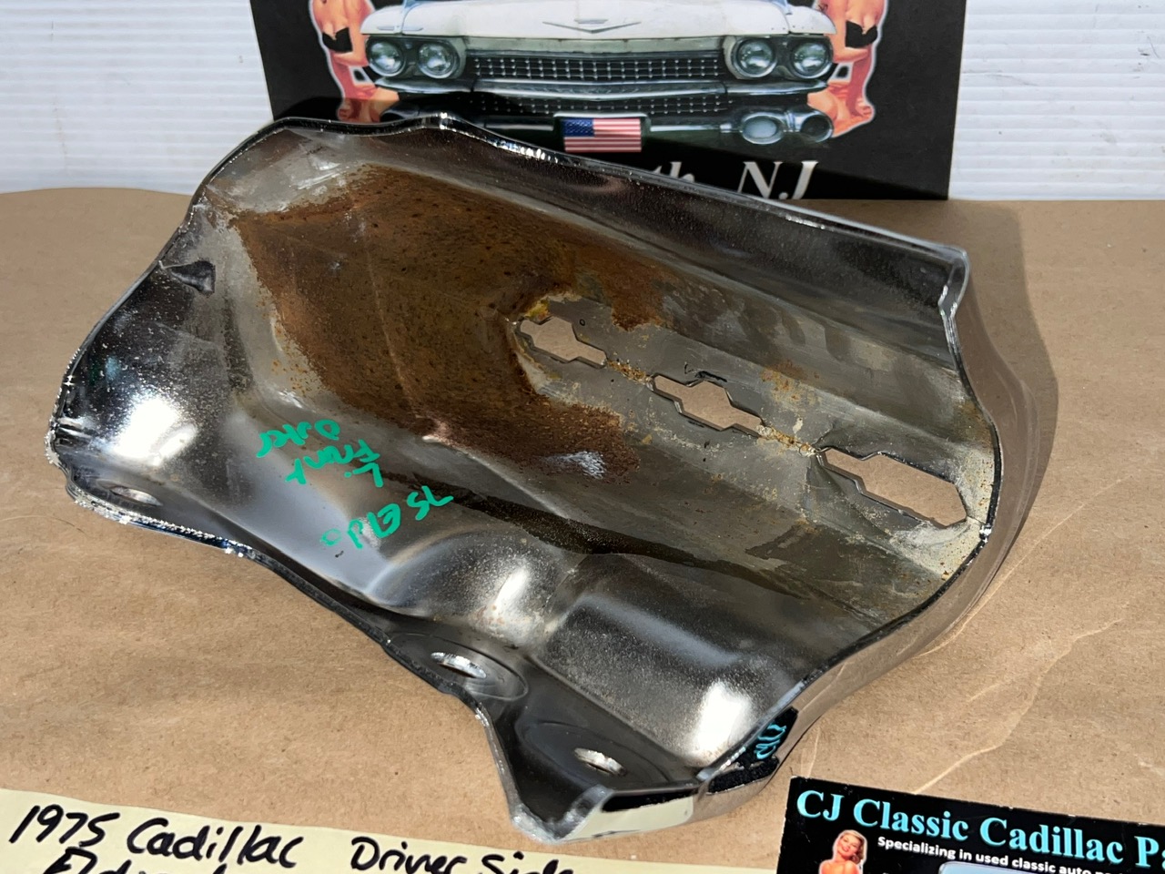 OEM 1975 1976 1977 1978 CADILLAC ELDORADO LEFT DRIVER SIDE LOWER FRONT BUMPER END #3516071 - Image 16