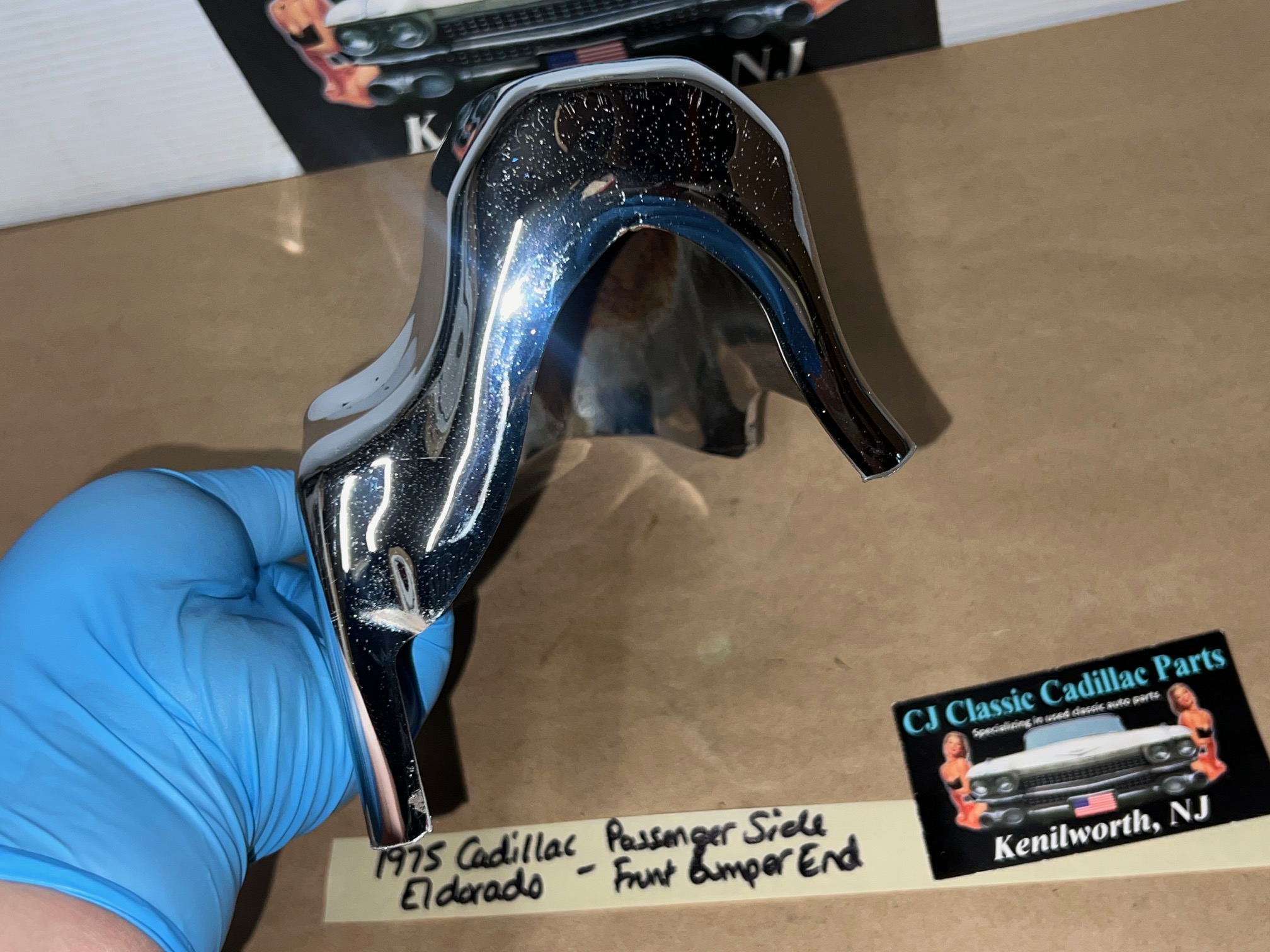 OEM 1975 1976 1977 1978 CADILLAC ELDORADO RIGHT PASSENGER SIDE LOWER FRONT BUMPER END #3516072 - Image 6