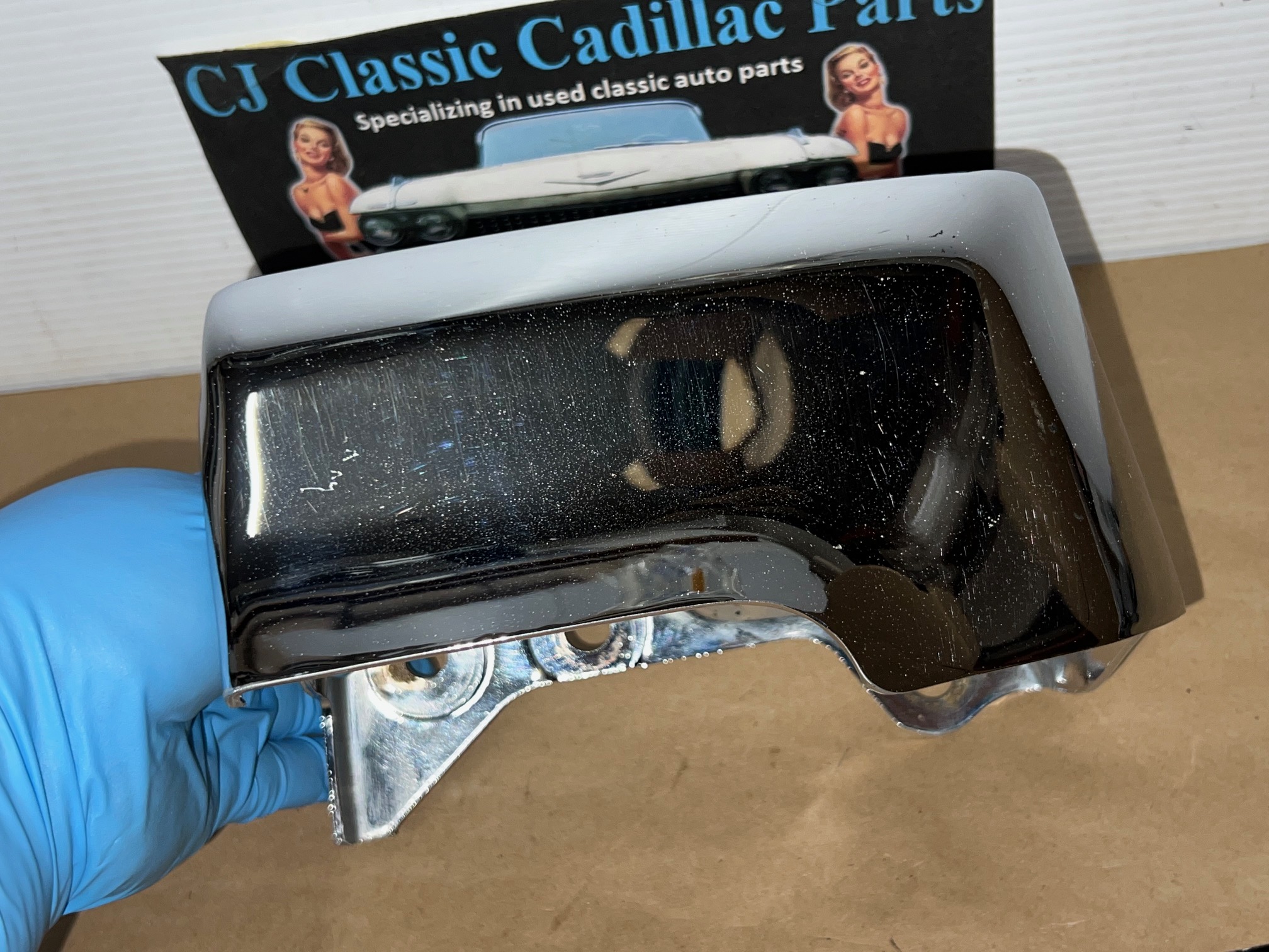 OEM 1975 1976 1977 1978 CADILLAC ELDORADO RIGHT PASSENGER SIDE LOWER FRONT BUMPER END #3516072 - Image 8
