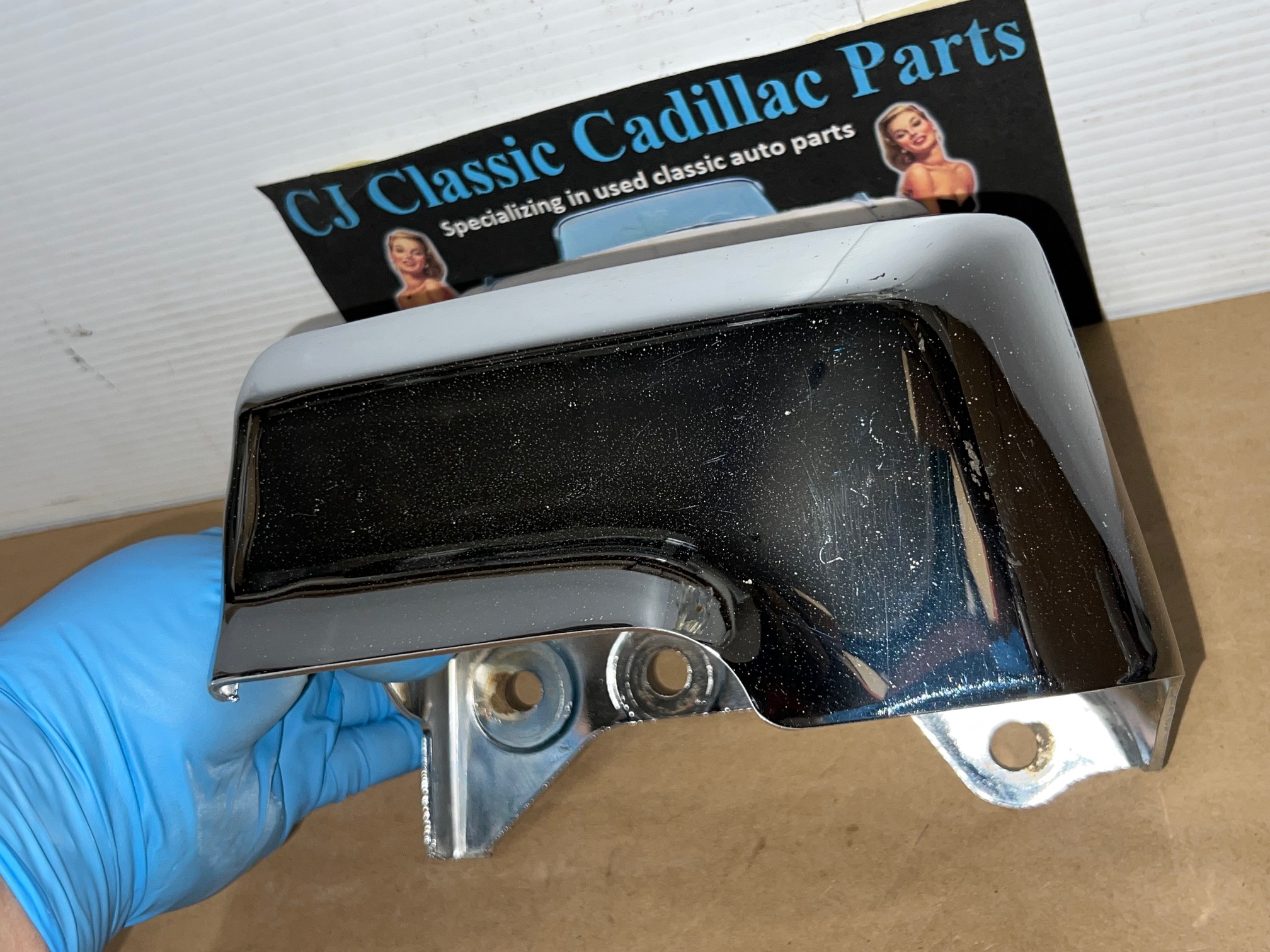 OEM 1975 1976 1977 1978 CADILLAC ELDORADO RIGHT PASSENGER SIDE LOWER FRONT BUMPER END #3516072 - Image 9