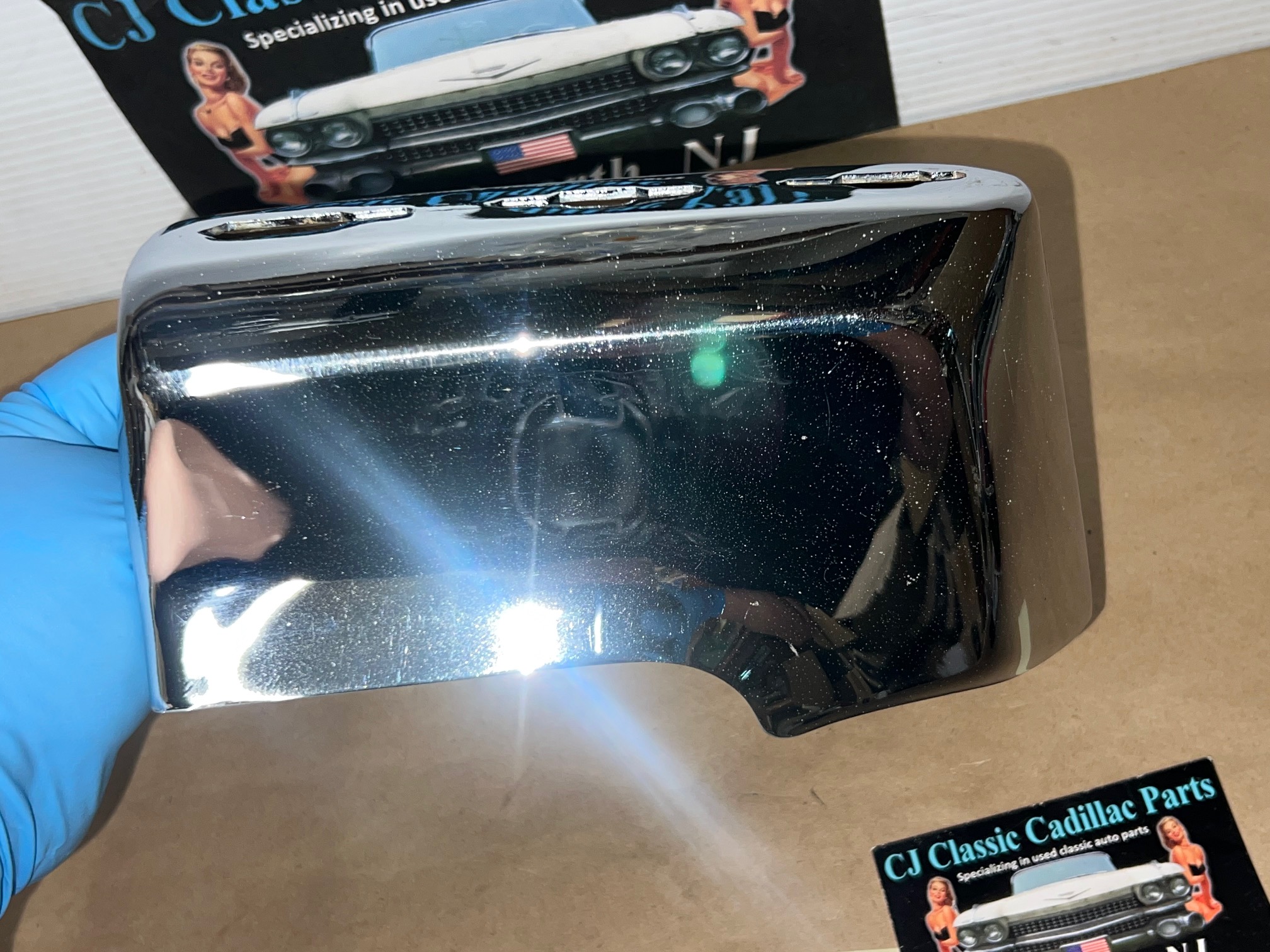OEM 1975 1976 1977 1978 CADILLAC ELDORADO RIGHT PASSENGER SIDE LOWER FRONT BUMPER END #3516072 - Image 10