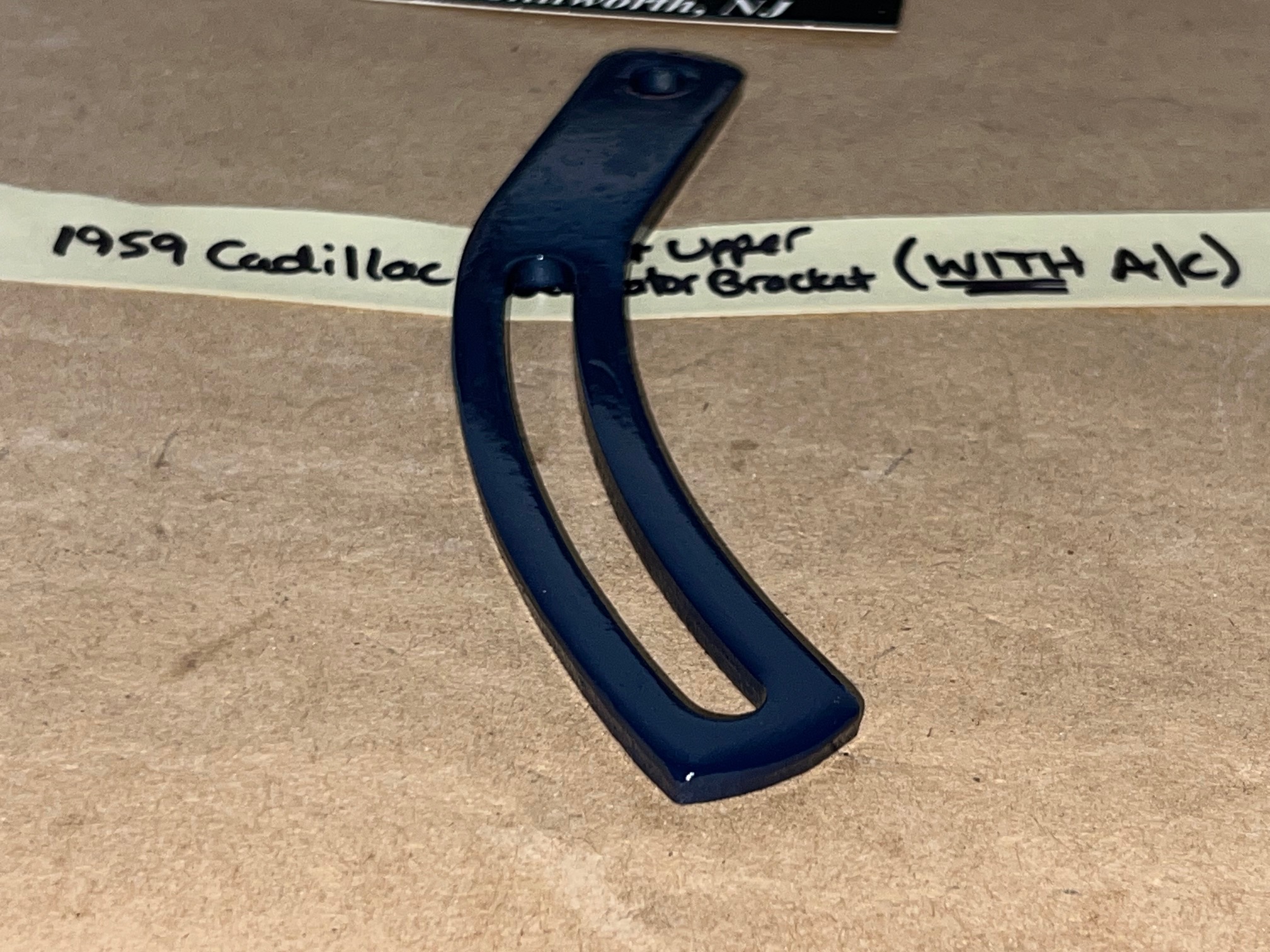 RESTORED 1959 1960 Cadillac 390 FRONT UPPER GENERATOR BRACKET ADJUSTING LINK WITH A/C #1471141 - Image 6