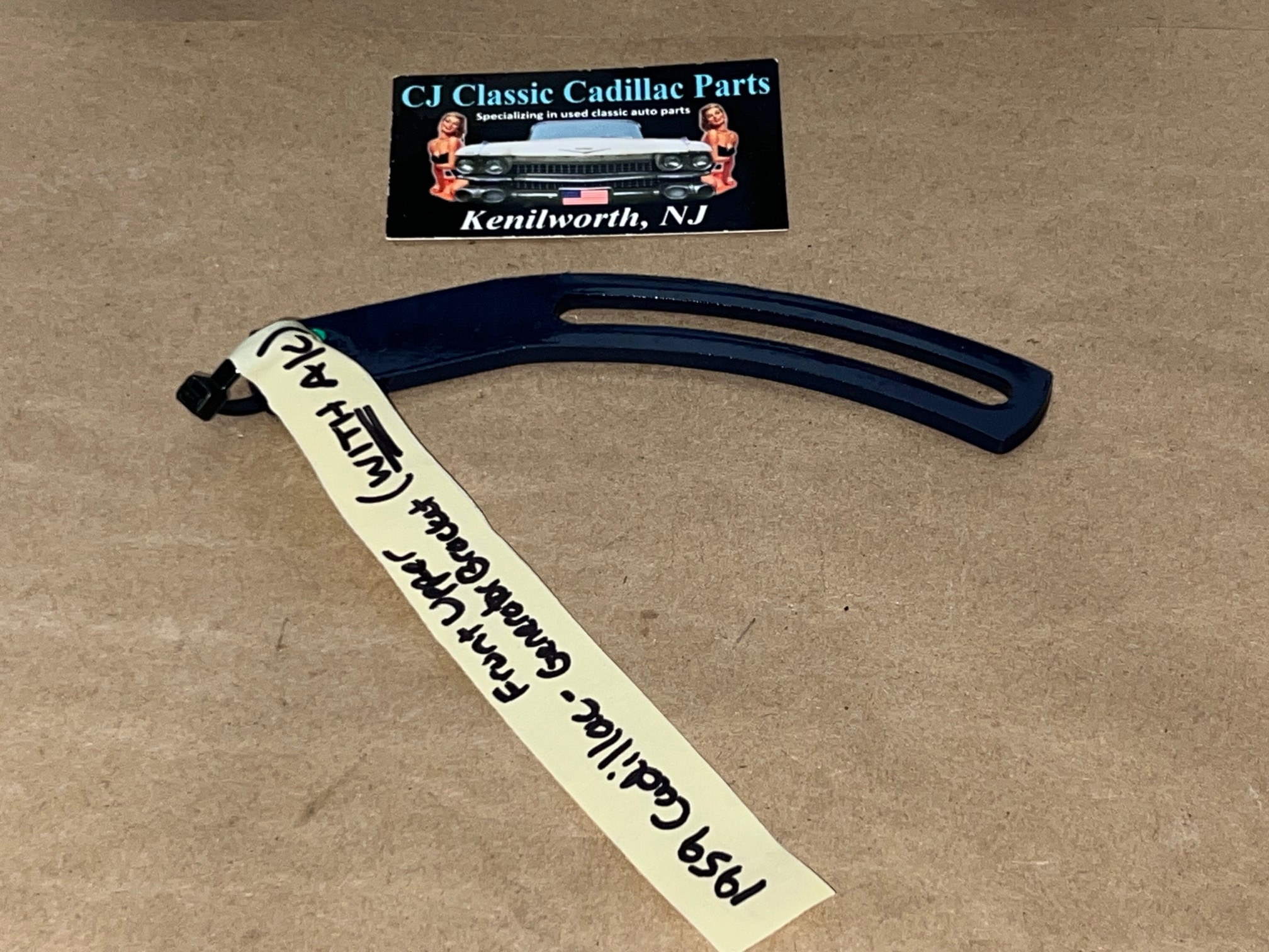 RESTORED 1959 1960 Cadillac 390 FRONT UPPER GENERATOR BRACKET ADJUSTING LINK WITH A/C #1471141 - Image 11