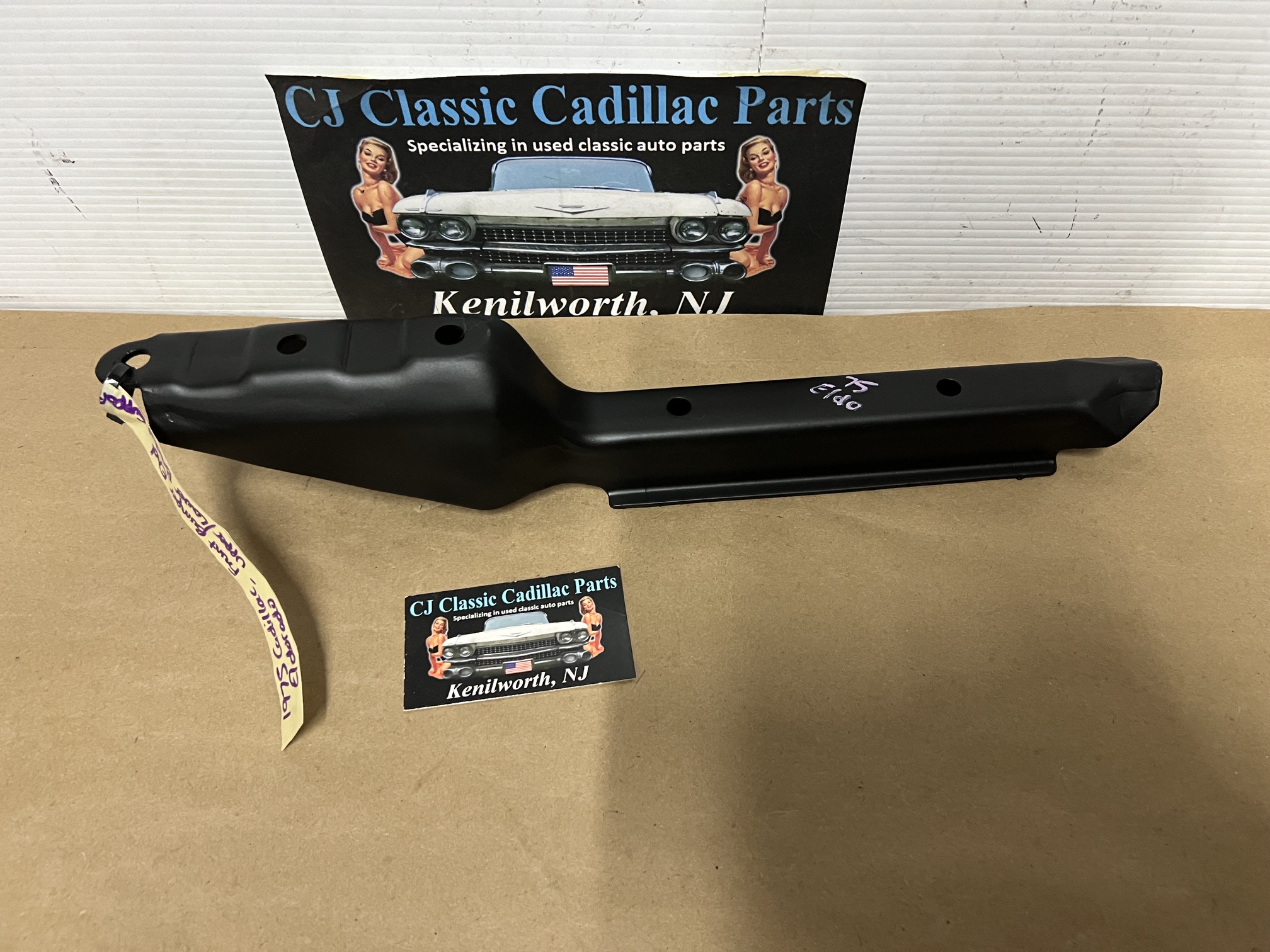 OEM 1975 1976 1977 1978 CADILLAC ELDORADO FRONT BUMPER END UPPER/LOWER CAP BRACKET SUPPORT #1604912 - Image 13