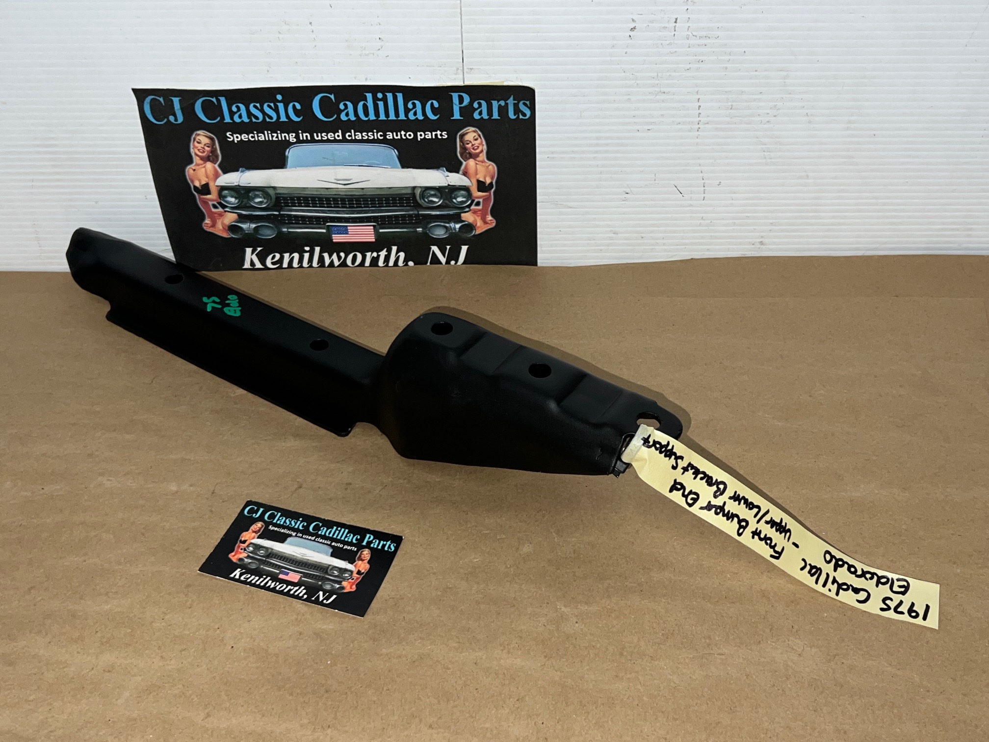 OEM 1975 1976 1977 1978 CADILLAC ELDORADO #1604912 FRONT BUMPER END UPPER/LOWER CAP BRACKET SUPPORT - Image 14