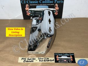 OEM 1975 1976 1977 1978 CADILLAC ELDORADO LEFT DRIVER SIDE LOWER FRONT BUMPER END #3516071