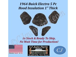 REM 1964 BUICK ELECTRA 5 PIECE HOOD INSULATION - 1" THICK - BUK-HIN-075