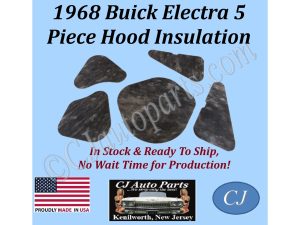 REM 1968 BUICK ELECTRA 5 PIECE HOOD INSULATION - 1" THICK - BUK-HIN-105