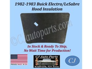 REM 1982 1983 BUICK ELECTRA LESABRE GRAY HOOD INSULATION - 1/2" THICK - BUK-HIN-170